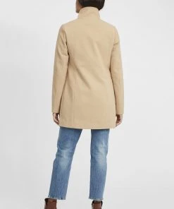 Oxmo OXHERMY - Abrigo Clásico - Dune Melange, Mujer -Oxmo Elegante tienda 9ca3983d7c374c1499979181b666275d