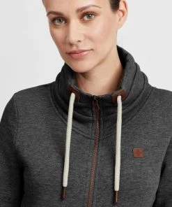 Oxmo OXVICKY - Sudadera Con Cremallera - Dar Grey M , Mujer -Oxmo Elegante tienda 9db2bcba761c4fd4a2649211fe712723