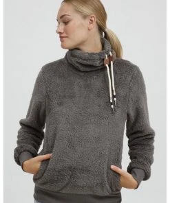 Oxmo OXANNIKI - Jersey Con Capucha - Grey , Mujer