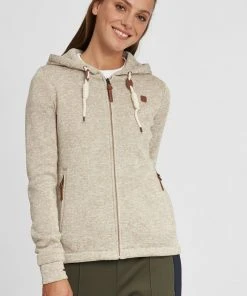 Oxmo OXTHORY - Sudadera Con Cremallera - Dune, Mujer