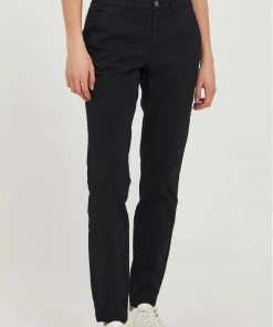 Oxmo CHILLI - Pantalones Chinos - Black, Mujer