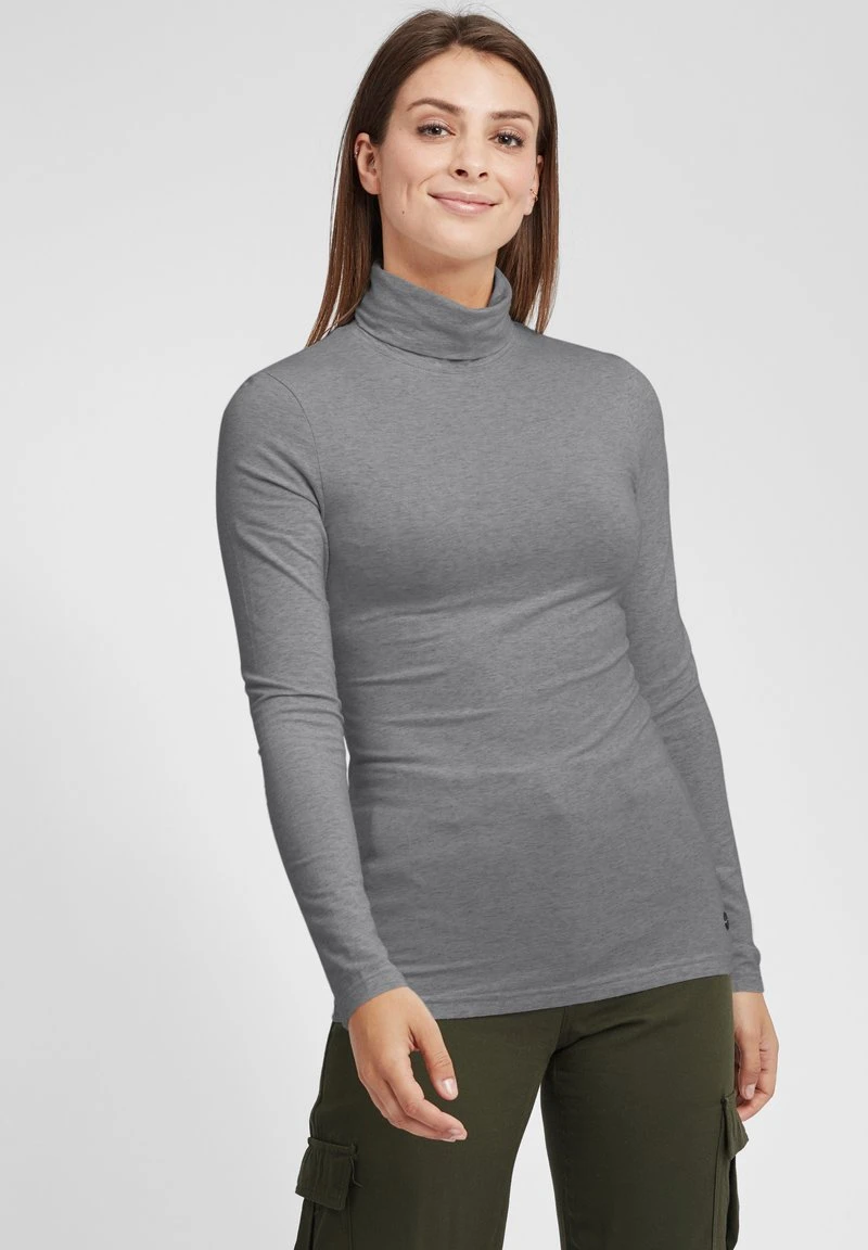 Oxmo OXROSA - Camiseta De Manga Larga - Medium Grey Melange , Mujer 3 Oxmo OXROSA - Camiseta De Manga Larga - Medium Grey Melange , Mujer