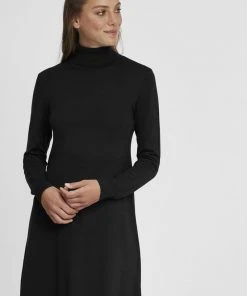 Oxmo OXWINALA - Vestido De Punto - Black, Mujer