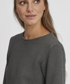 Oxmo OXHELEN - Jersey De Punto - Pewter, Mujer -Oxmo Elegante tienda a444a2fd6bdd4608a41e3ee8c64a9a4c