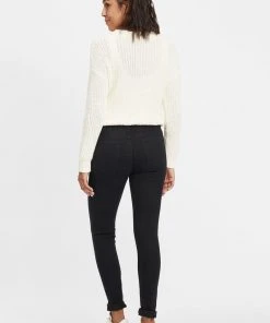 Oxmo OXLENNA - Vaqueros Boyfriend - Black, Mujer -Oxmo Elegante tienda a5a98572793840f8ab3fe24b15fedfb9