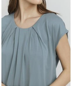 Oxmo BJALLA - Camiseta Estampada - Blue , Mujer -Oxmo Elegante tienda a6f96d05fa9b4af2b3987a7034922099