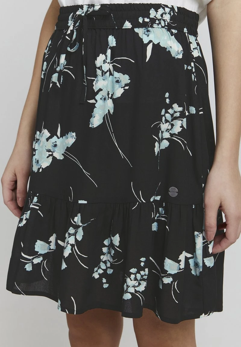 Oxmo OXEIRA - Falda Acampanada - Black Mix , Mujer 7 Oxmo OXEIRA - Falda Acampanada - Black Mix , Mujer - Image 5