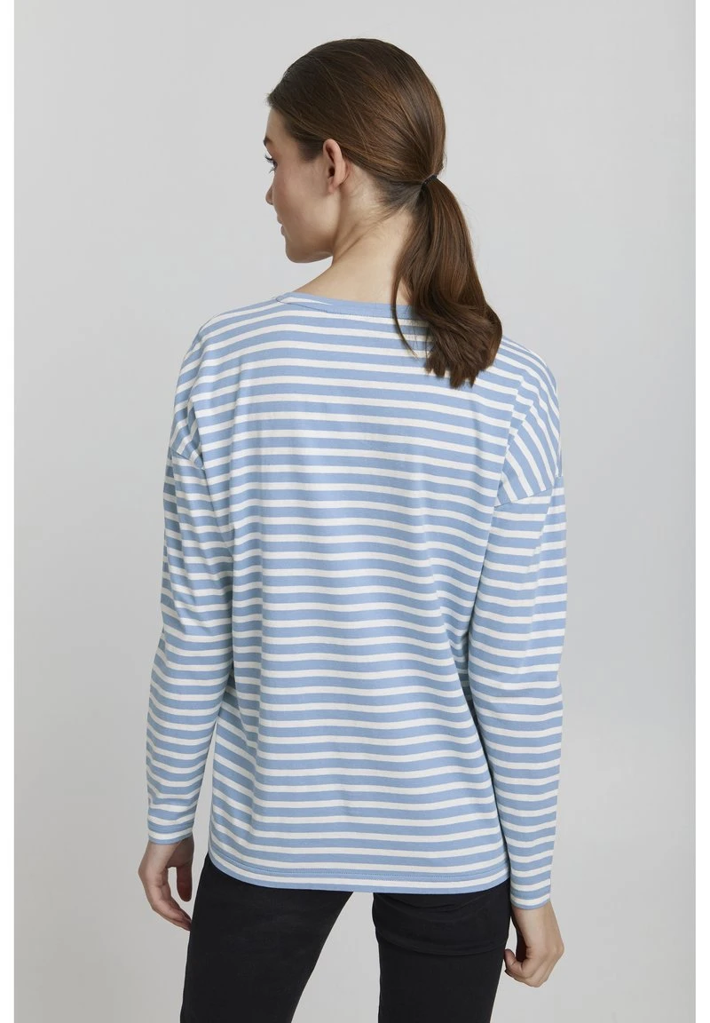 Oxmo Camiseta De Manga Larga - Bel Air Blue , Mujer 5 Oxmo Camiseta De Manga Larga - Bel Air Blue , Mujer - Image 3