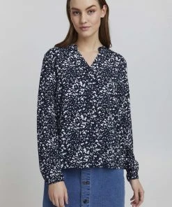 Oxmo ELVY - Blusa - Total Eclipse Mix, Mujer