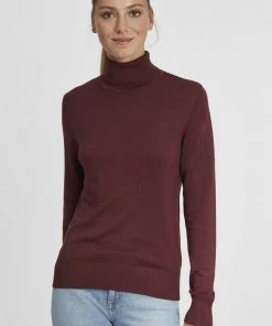 Oxmo OXWINA - Jersey De Punto - Chocolate Truffle, Mujer