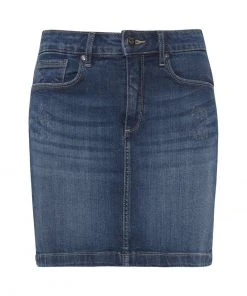 Oxmo OXADRIA - Falda Vaquera - Dark Ink , Mujer -Oxmo Elegante tienda abc6ce5b8999412baf6488dc0dce033b