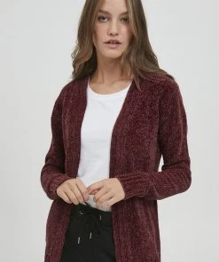 Oxmo OXELISABET - Chaqueta De Punto - Wine Red , Hombre