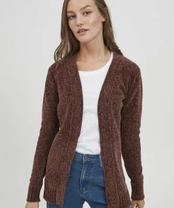 Oxmo OXELISABET - Chaqueta De Punto - Dark Cinnamon, Hombre