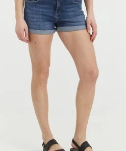 Oxmo OXANDREJA - Shorts Vaqueros - Antique Blue , Mujer