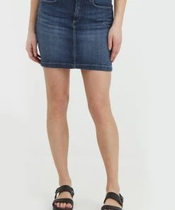 Oxmo OXADRIA - Falda Vaquera - Dark Ink , Mujer