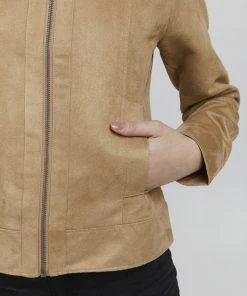 Oxmo PEGGY - Chaqueta De Cuero Sintético - Tannin, Mujer -Oxmo Elegante tienda b492f0feffff4a3a9bd0d9e0de505230