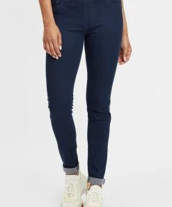 Oxmo OXGESINE - Vaqueros Pitillo - Insignia Blue , Mujer