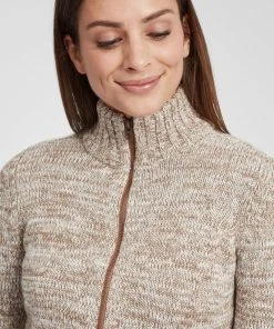 Oxmo OXPHENIX - Chaqueta De Punto - Dune , Mujer -Oxmo Elegante tienda bd6f70621d4840b28fef94adb02d8ed1