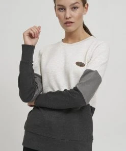 Oxmo OXTRINE - Jersey De Punto - Oyster Grey Melange, Mujer