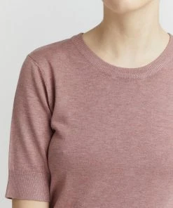 Oxmo OXHELIN - Camiseta Básica - Ash Rose Melange, Mujer -Oxmo Elegante tienda c02cdebdf72a4a33afec7675f549ba75