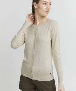 Oxmo Chaqueta De Punto - Oyster Grey Melange , Mujer