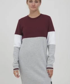 Oxmo OXSWEAT - Vestido Ligero - Wine Red , Mujer