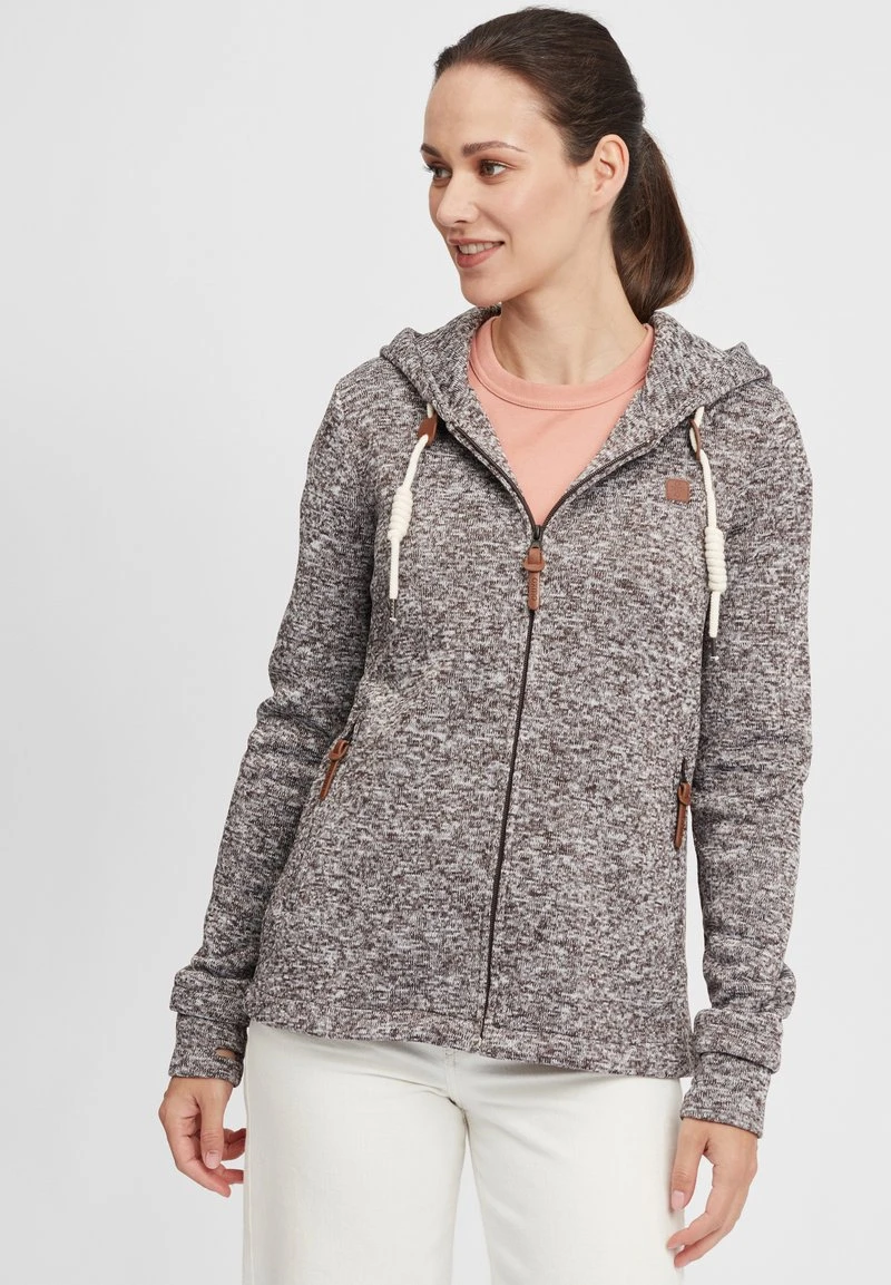 Oxmo OXTHORY - Sudadera Con Cremallera - Coffee Bea , Mujer 3 Oxmo OXTHORY - Sudadera Con Cremallera - Coffee Bea , Mujer