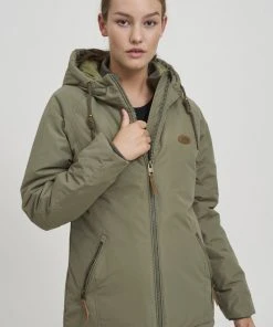 Oxmo OXTEKLA - Chaqueta De Entretiempo - Dusty Olive , Mujer