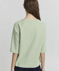 Oxmo JONNE - Camiseta Básica - Frosty Green, Mujer -Oxmo Elegante tienda cb7b645ecb2f429ba8cc414a91ea6de0