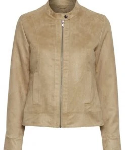 Oxmo PEGGY - Chaqueta De Cuero Sintético - Tannin, Mujer -Oxmo Elegante tienda cec04b74692f4870ba5f19d355b79b0a