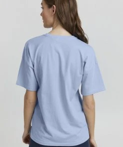 Oxmo PINALA - Camiseta Básica - Bel Air Blue, Mujer -Oxmo Elegante tienda cf57271752c34c7896886cc1924b1ca4