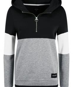 Oxmo OXOMARA - Jersey Con Capucha - Black, Mujer -Oxmo Elegante tienda d016d9ee5daa47b390adc0b6ca741b9e