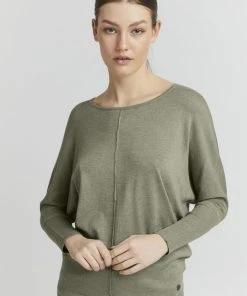 Oxmo OXHERDIS - Jersey De Punto - Seagrass Melange, Mujer