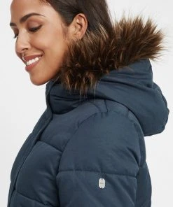 Oxmo OXWALESKA - Abrigo De Invierno - Insignia Blue , Mujer -Oxmo Elegante tienda d3b8b5f7b44b428ab98d60d1a7075b94