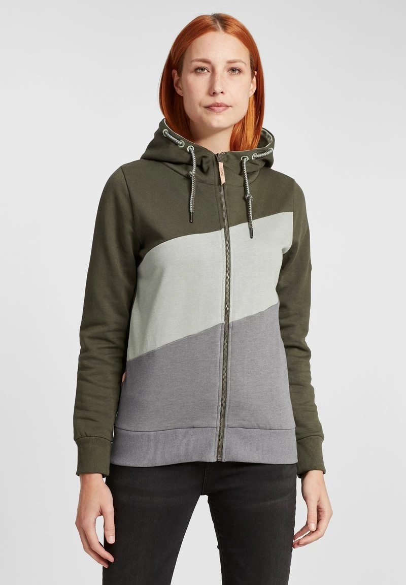 Oxmo OXAGGI - Sudadera Con Cremallera - Forest Night , Mujer 3 Oxmo OXAGGI - Sudadera Con Cremallera - Forest Night , Mujer