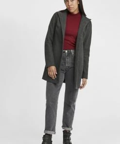 Oxmo OXHERMY - Abrigo Clásico - Dark Grey Melange, Mujer -Oxmo Elegante tienda db627ae8e1684ad1862ee6782c7a99f6