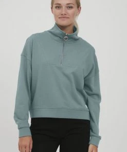 Oxmo OXGRETHE - Jersey De Punto - Goblin Green , Mujer