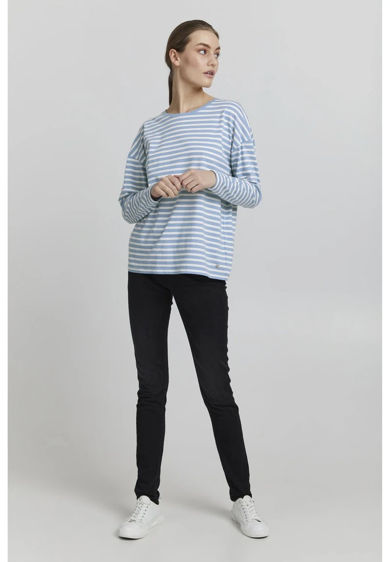 Oxmo Camiseta De Manga Larga - Bel Air Blue , Mujer 4 Oxmo Camiseta De Manga Larga - Bel Air Blue , Mujer - Image 2