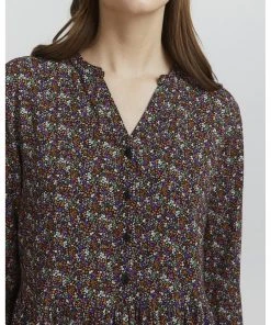 Oxmo Vestido Informal - Burnt Orange Mix , Mujer -Oxmo Elegante tienda e17ed4e5a2454756ba1ce9a797feb1ea