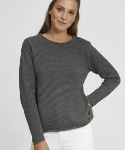 Oxmo OXHELEN - Jersey De Punto - Pewter, Mujer