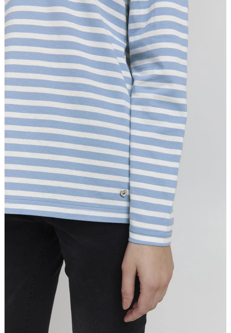 Oxmo Camiseta De Manga Larga - Bel Air Blue , Mujer 7 Oxmo Camiseta De Manga Larga - Bel Air Blue , Mujer - Image 5