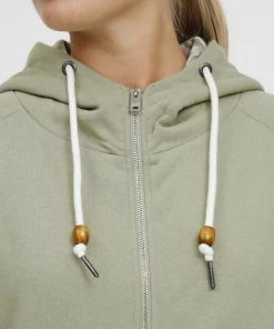 Oxmo OXULLA - Sudadera Con Cremallera - Seagrass , Mujer -Oxmo Elegante tienda e5977ead109a49568c38471eaa617054