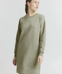 Oxmo HOLLY - Vestido Informal - Seagrass , Mujer