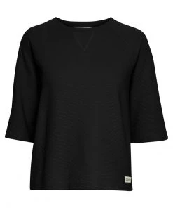 Oxmo JONNE - Camiseta Básica - Black , Mujer -Oxmo Elegante tienda e964ce75d6e34069930aeecd08fdc309