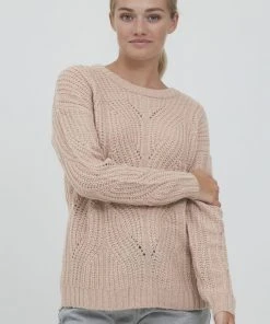 Oxmo OXCHIARA - Jersey De Punto - Mahogany Rose , Mujer