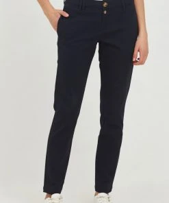 Oxmo OXPILAR - Pantalones Chinos - Dress Blues , Mujer
