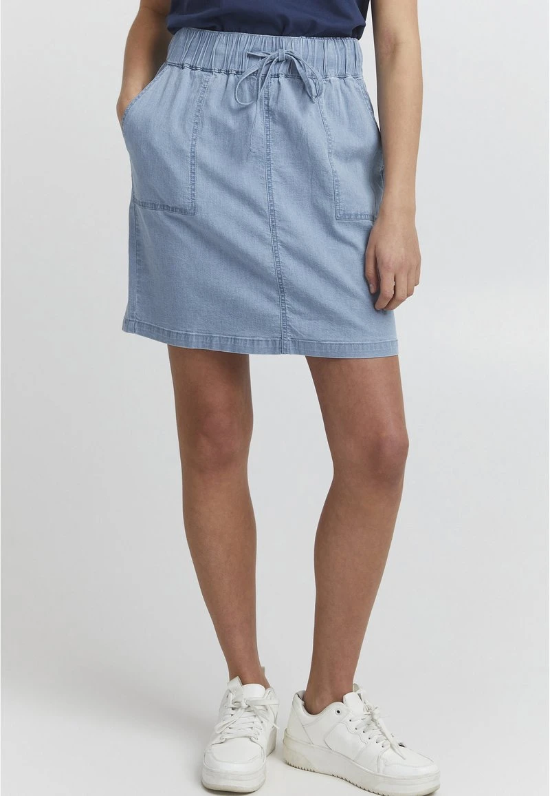 Oxmo OXLILLE - Falda Vaquera - Light Blue Denim , Mujer 3 Oxmo OXLILLE - Falda Vaquera - Light Blue Denim , Mujer