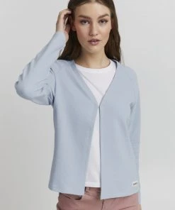 Oxmo JONIA - Chaqueta De Punto - Kentucky Blue, Mujer