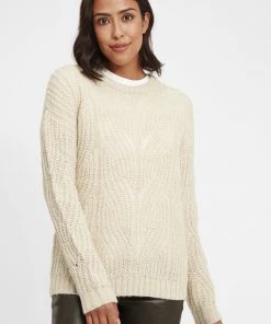 Oxmo OXCHIARA - Jersey De Punto - Oyster Grey Melange, Mujer