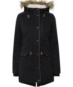 Oxmo OXANNA - Parka - Black , Mujer -Oxmo Elegante tienda f4a9e52498bd48248c771bb406ab4359
